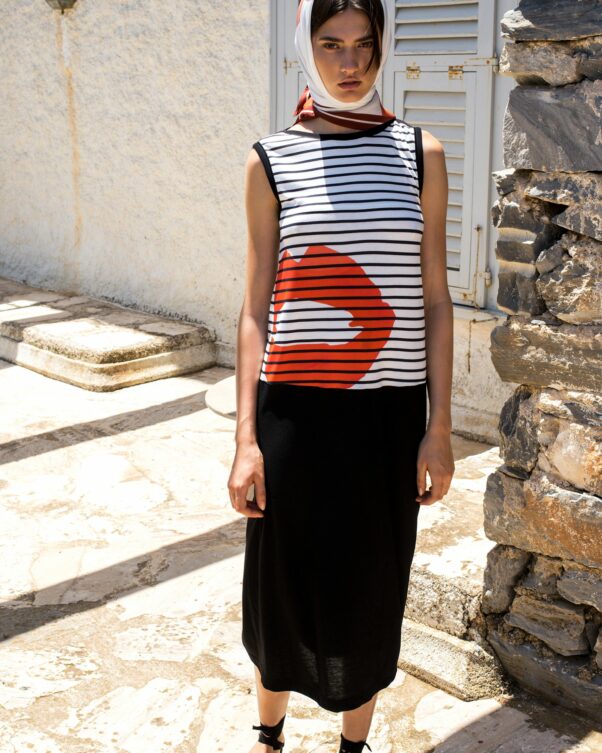 Φόρεμα σε Βαμβάκι/Μodal - 005165831-00 - Εικόνα 2