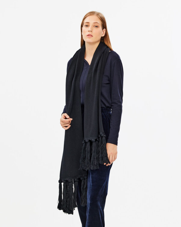 Πλεκτή Βαμβακερή Εσάρπα - 001209001 - Εικόνα 2