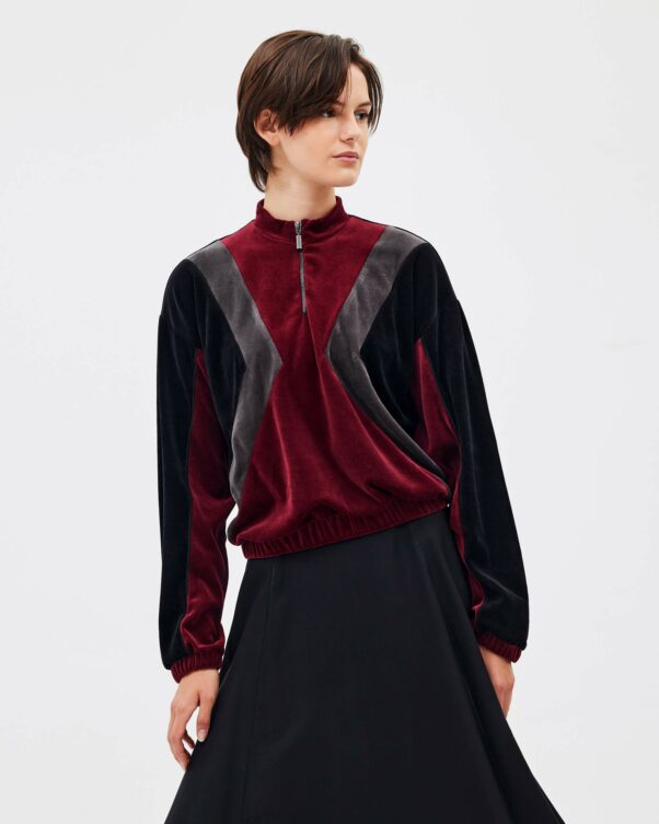 Βελούδινη Μπλούζα - 001301692 - Εικόνα 1