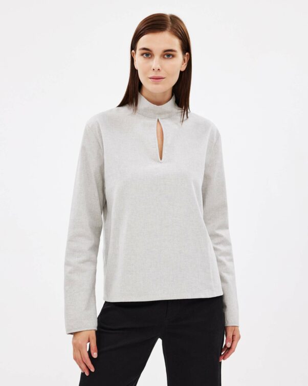 Μπλούζα σε Βαμβακερή Φανέλα - 001761702 - Εικόνα 1