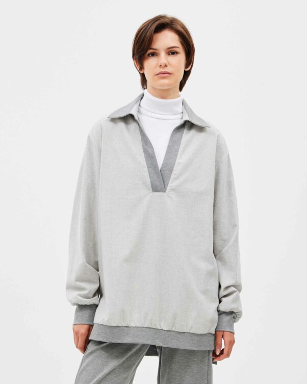 Μπλούζα σε Βαμβακερή Φανέλα - 001761703 - Εικόνα 1