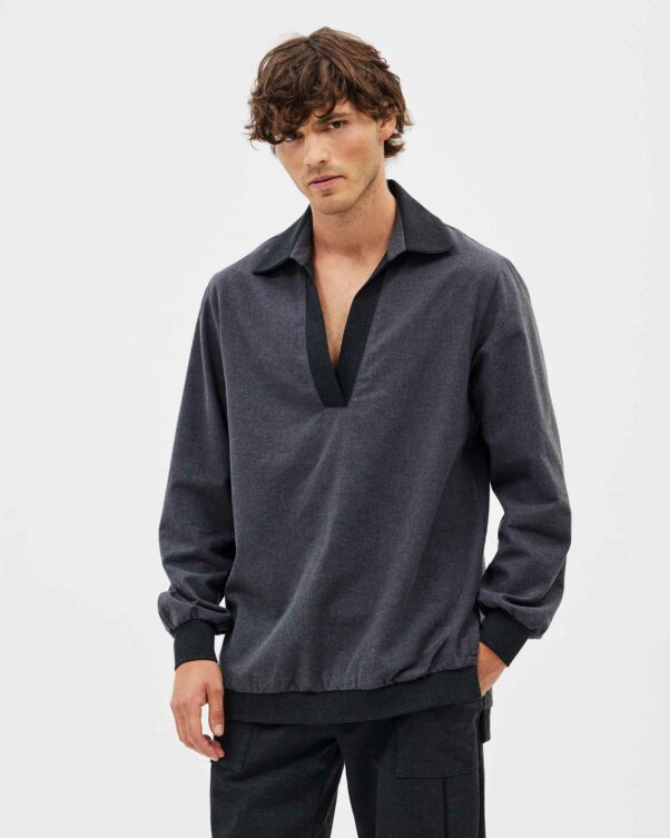 Μπλούζα σε Βαμβακερή Φανέλα - 001761703m - Εικόνα 1