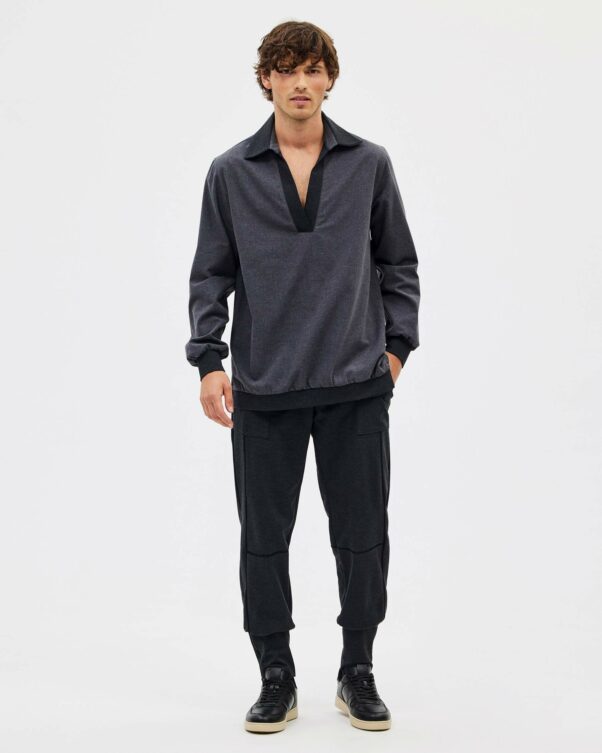 Μπλούζα σε Βαμβακερή Φανέλα - 001761703m - Εικόνα 2