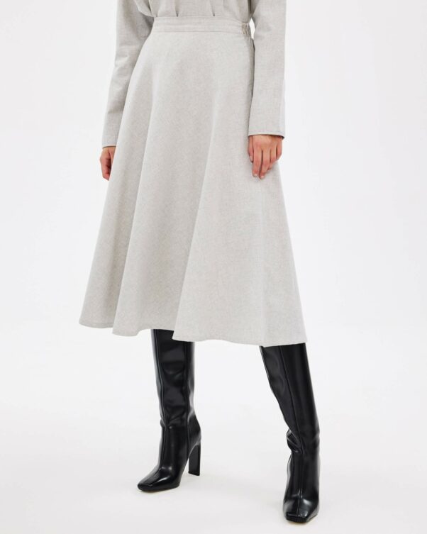 Φούστα σε Βαμβακερή Φανέλα - 001764170 - Εικόνα 1