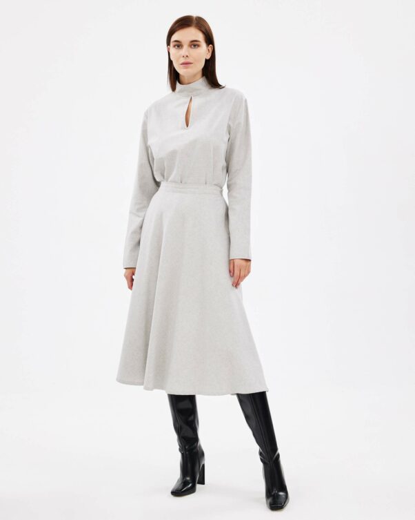 Φούστα σε Βαμβακερή Φανέλα - 001764170 - Εικόνα 2