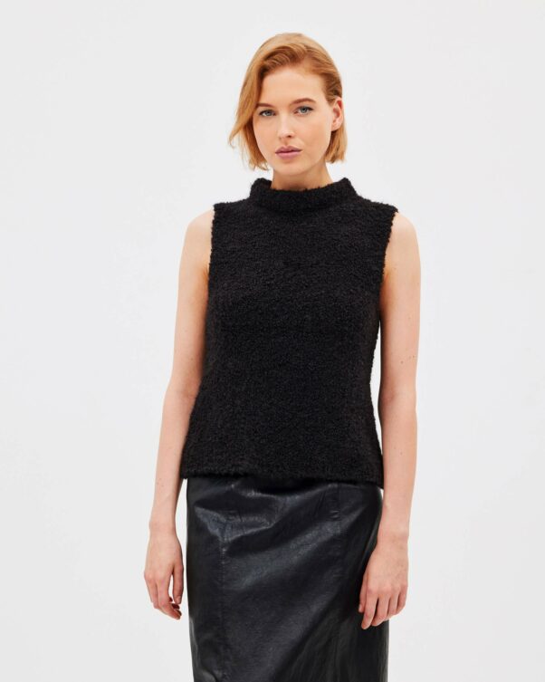 Πλεκτή Μπουκλέ Μπλούζα - 002311713 - Εικόνα 4