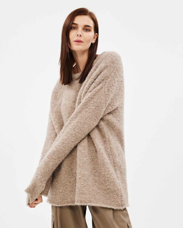 Πλεκτή Μπουκλέ Μπλούζα - 002311715 - Εικόνα 1