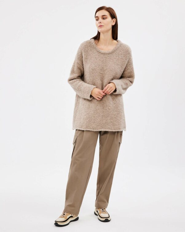 Πλεκτή Μπουκλέ Μπλούζα - 002311715 - Εικόνα 2