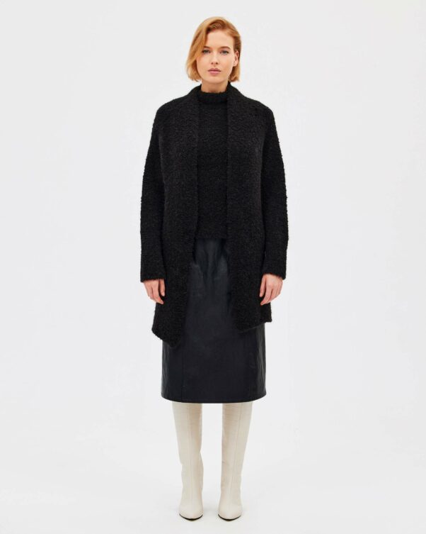 Πλεκτή Μπουκλέ Ζακέτα - 002312796 - Εικόνα 2