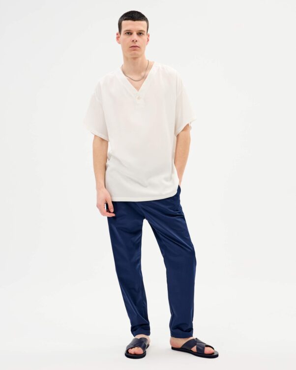 Baggy Gabardine Pants - 001613725m - image 2