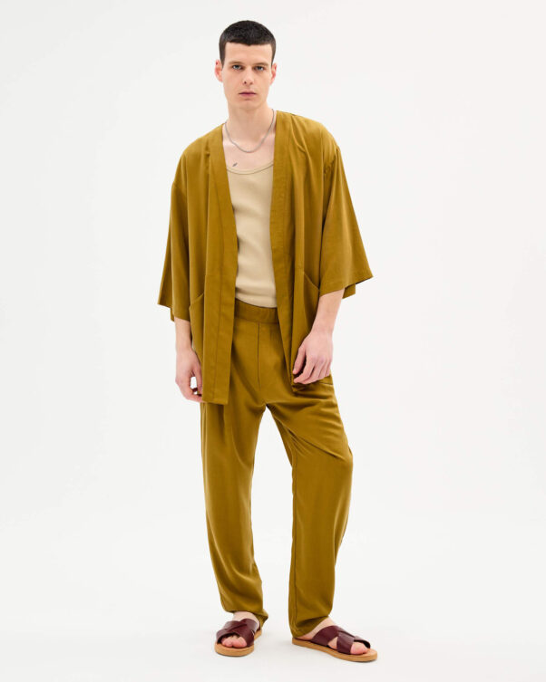 Φαρδύ Παντελόνι σε Lyocell - 006663720m - Εικόνα 2