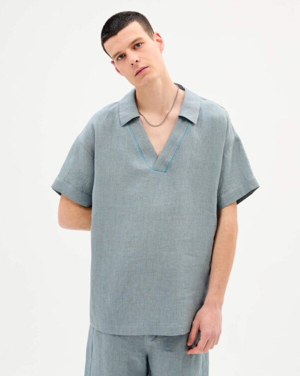 Φαρδιά Λινή Μπλούζα - 008011743m - Εικόνα 1