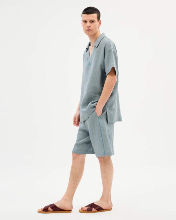 Φαρδιά Λινή Μπλούζα - 008011743m - Εικόνα 2