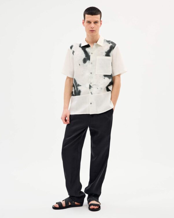 Λινό Χαβανέζικο Tie-Dye Πουκάμισο - 008092901m - Εικόνα 2