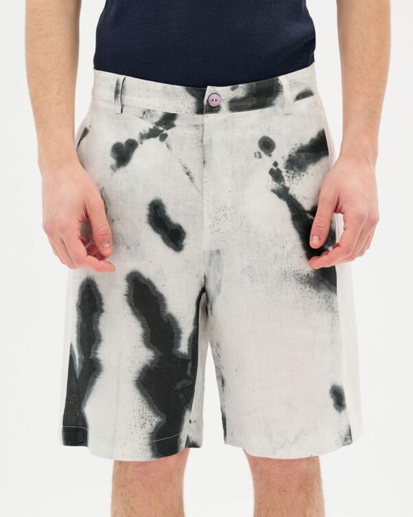 Λινή Βερμούδα Tie-Dye - 008093353m - Εικόνα 1