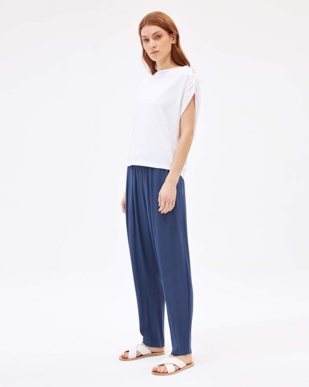 Φαρδύ Παντελόνι σε Τσαλακωτή Βισκόζη - 006013722 - Εικόνα 2