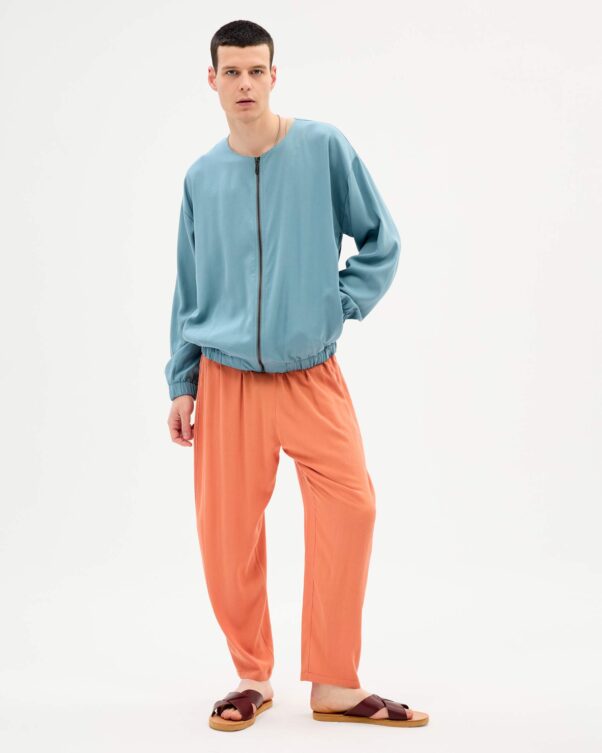 Φαρδύ Παντελόνι σε Τσαλακωτή Βισκόζη - 006013722m - Εικόνα 2