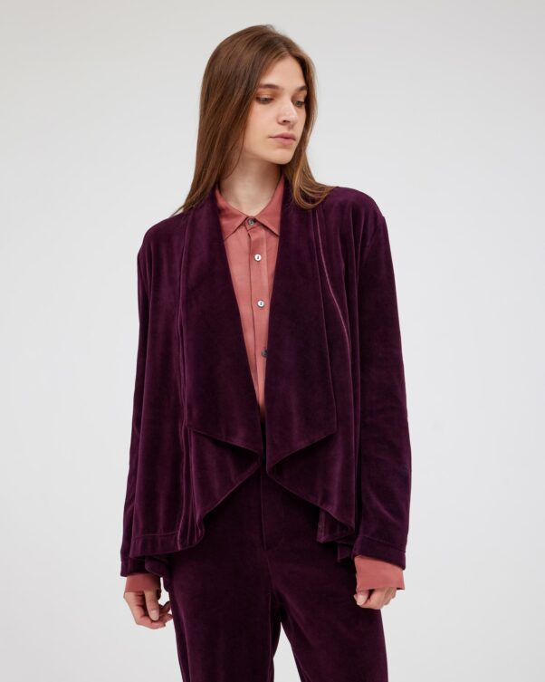 Βελούδινη Φαρδιά Κλος Ζακέτα - 001302803 - Εικόνα 1