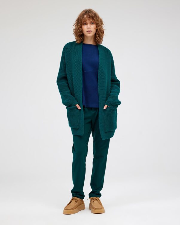 Knitted Extrafine Merino Cardigan - 002382808 - image 2