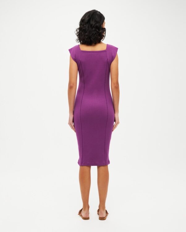 Βαμβακερό Αμάνικο Ριπ Φόρεμα - 001016040 - Εικόνα 2