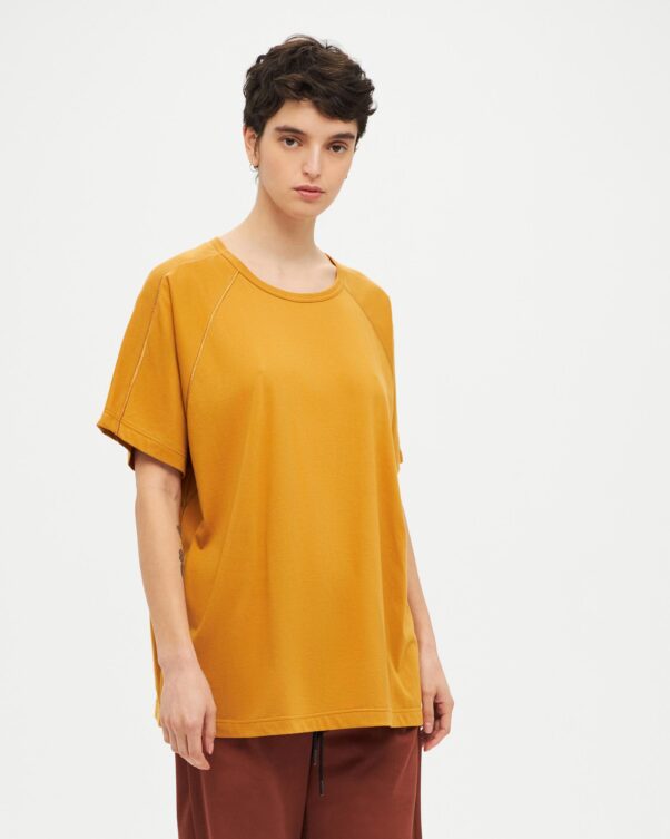 Cotton Rewneck Loose Top - 001021772 - image 1