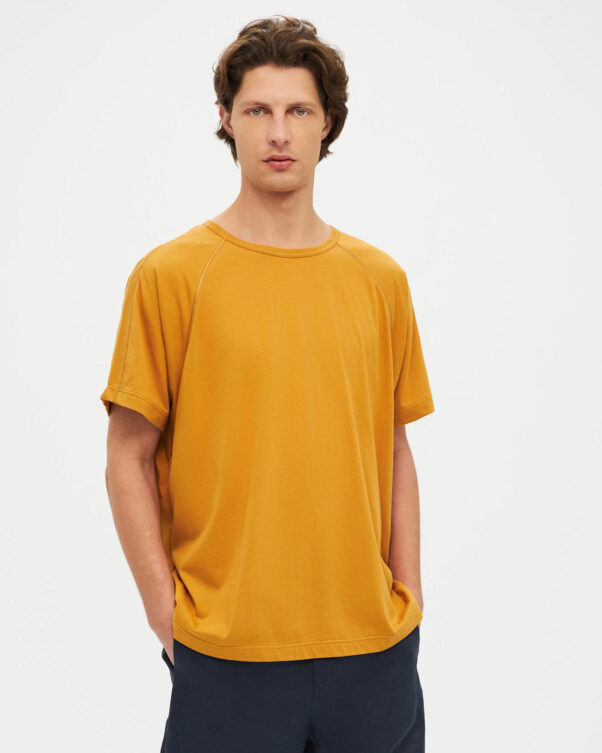 Βαμβακερή Φαρδιά Μπλούζα με Λαιμόκοψη - 001021772m - Εικόνα 1