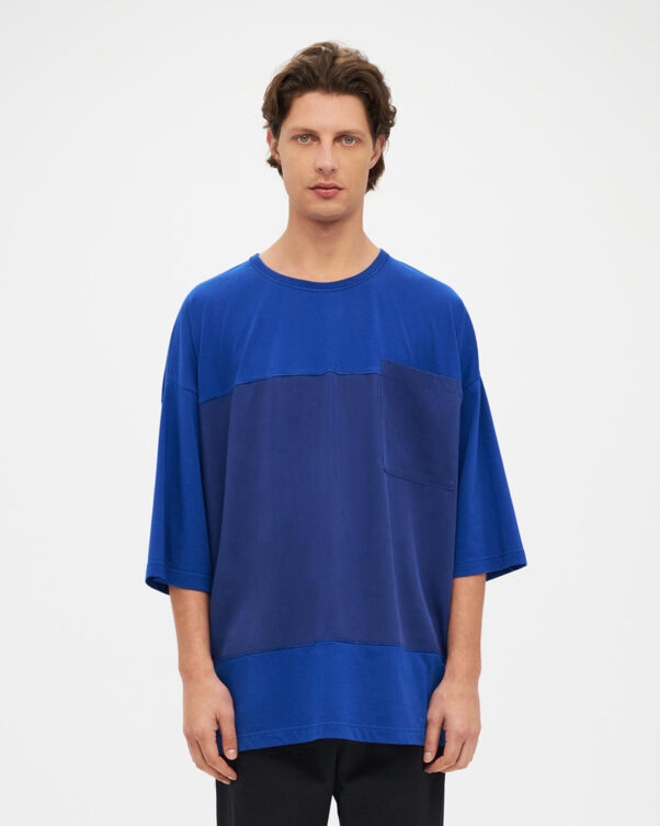 Πολύ Φαρδιά Βαμβακερή Μπλούζα - 001021773m - Εικόνα 1