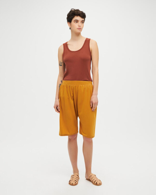 Βαμβακερή Βερμούδα με Λάστιχο στη Μέση - 001023313 - Εικόνα 1