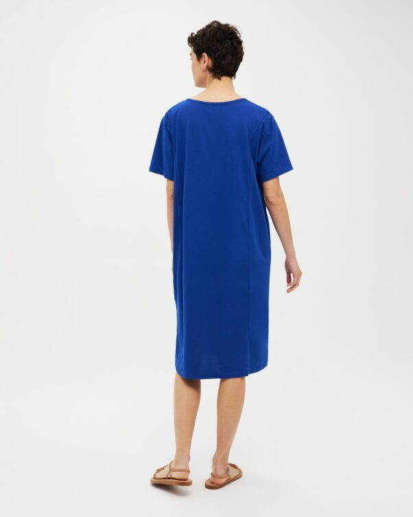 Κοντομάνικο Φαρδύ Βαμβακερό Φόρεμα - 001026037 - Εικόνα 2