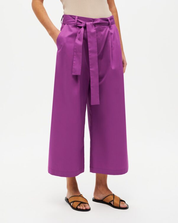 Κοντή Βαμβακερή Φαρδιά Παντελόνα σε Ποπλίνα - 001093732 - Εικόνα 2