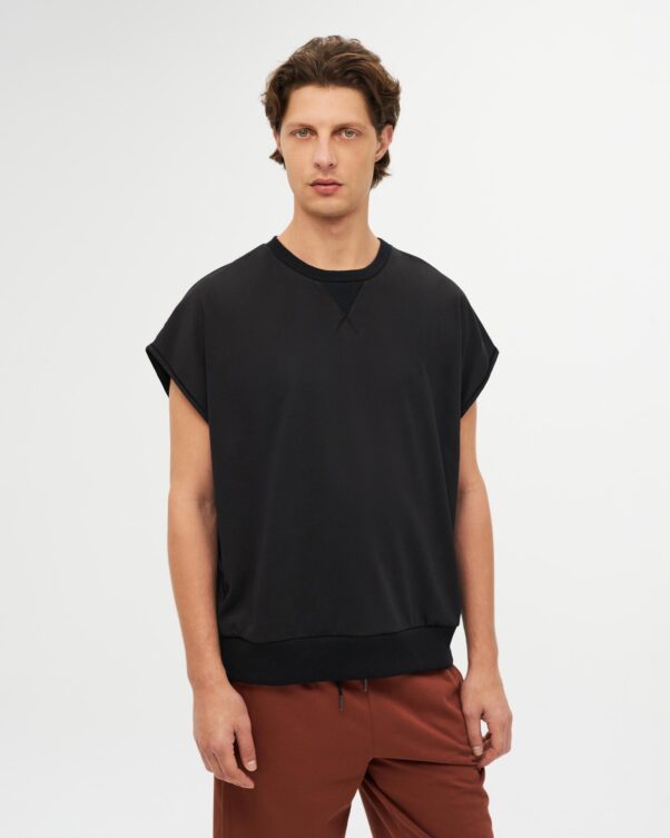 Αμάνικη Φαρδιά Βαμβακερή Μπλούζα - 001441777m - Εικόνα 1