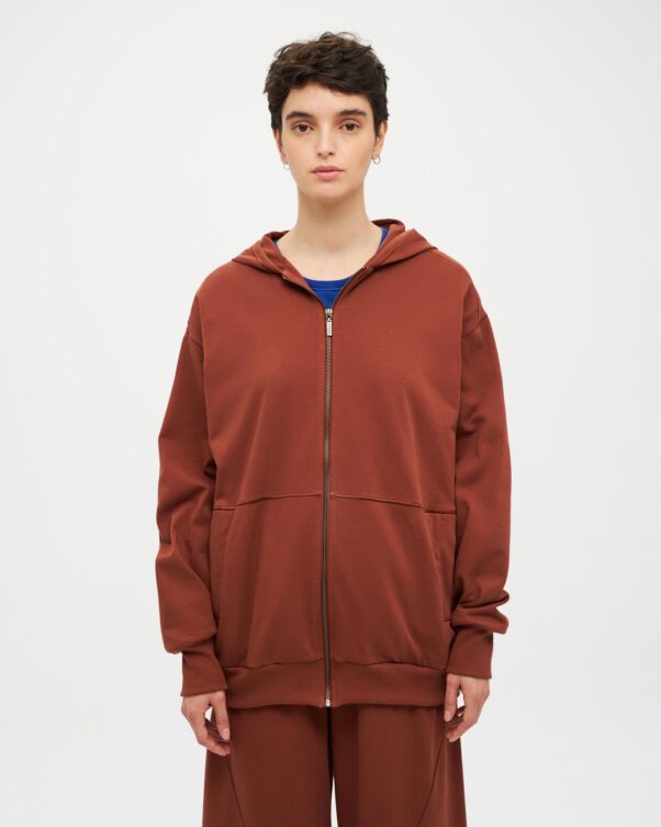 Βαμβακερή Ζακέτα με Κουκούλα - 001442809 - Εικόνα 1