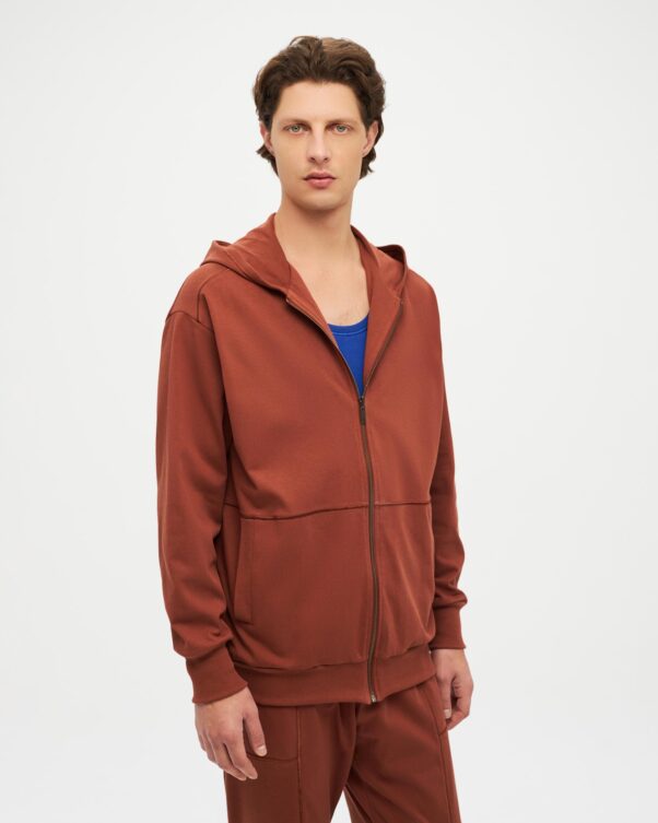 Βαμβακερή Ζακέτα με Κουκούλα - 001442809m - Εικόνα 1