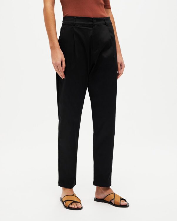 Φαρδύ Παντελόνι σε Βαμβακερή Καμπαρντίνα - 001613725 - Εικόνα 2