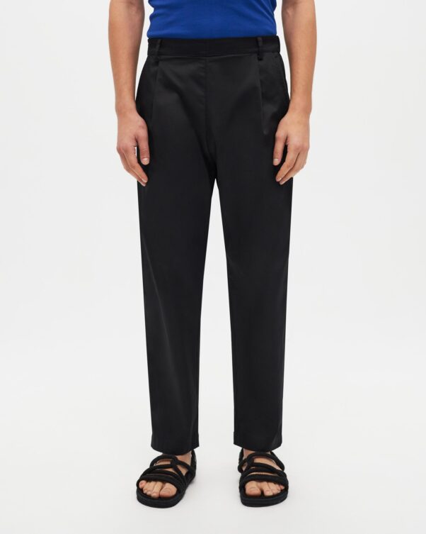 Φαρδύ Παντελόνι σε Βαμβακερή Καμπαρντίνα - 001613725m - Εικόνα 2