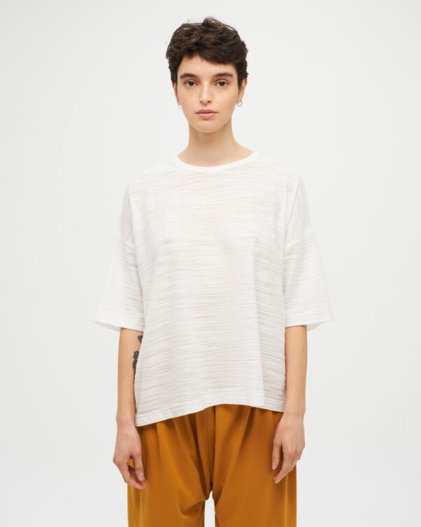 Φαρδιά Βαμβακερή Devore Κοντή Μπλούζα - 001841404 - Εικόνα 1