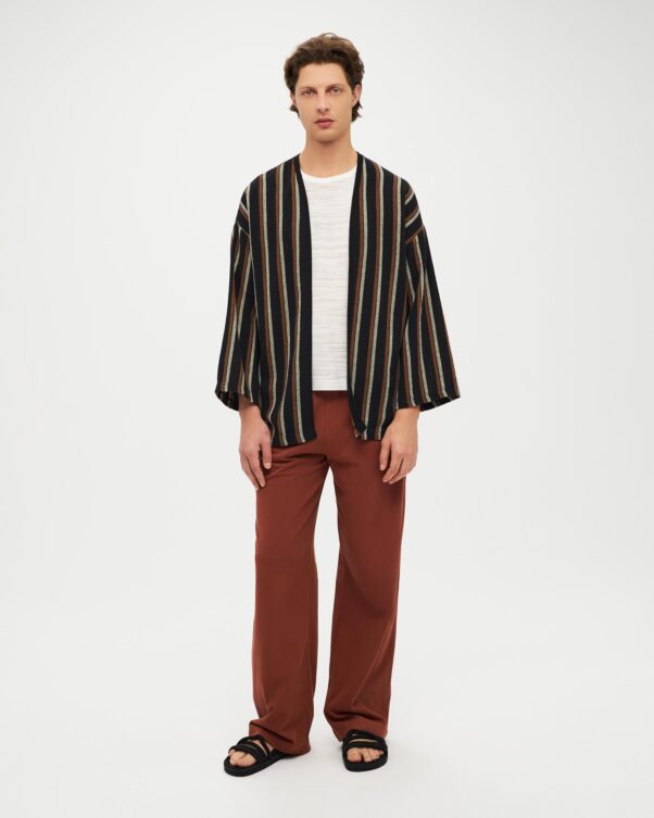 Ριγέ Φαρδιά Ζακέτα - 003012811m - Εικόνα 2