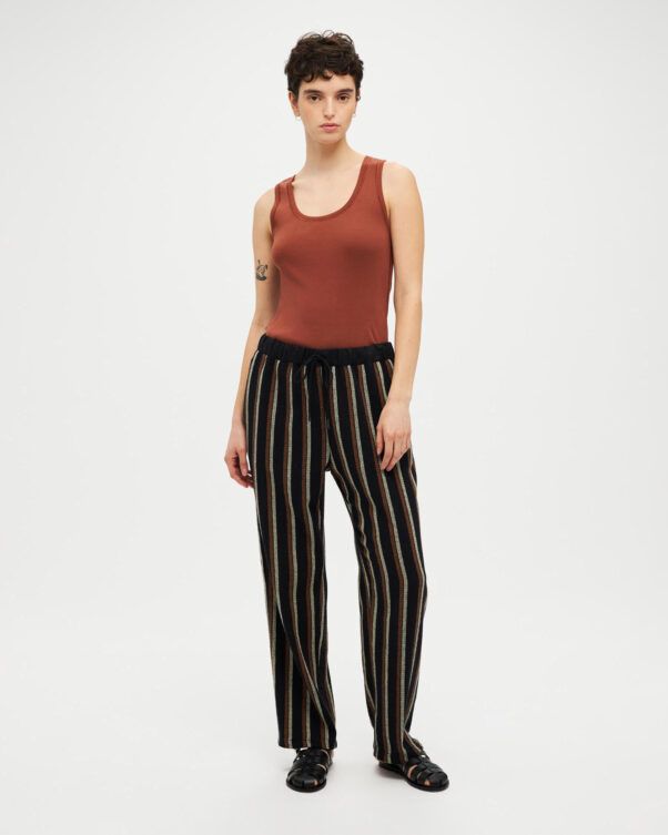 Ριγέ Φαρδύ Παντελόνι - 003013738 - Εικόνα 1