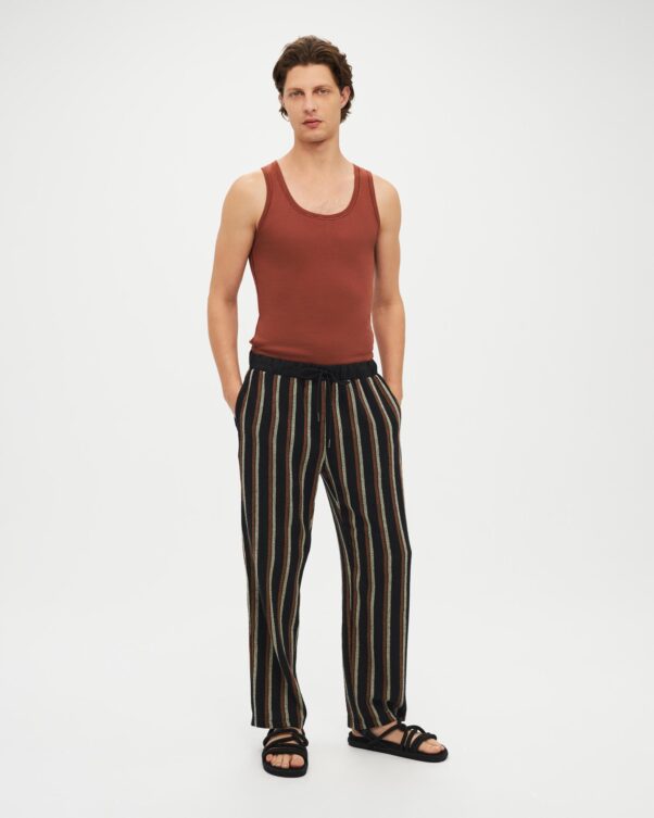 Ριγέ Φαρδύ Παντελόνι - 003013738m - Εικόνα 1