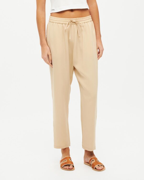 Lyocell Κοντό Παντελόνι σε Στενή Γραμμή - 006663736 - Εικόνα 2