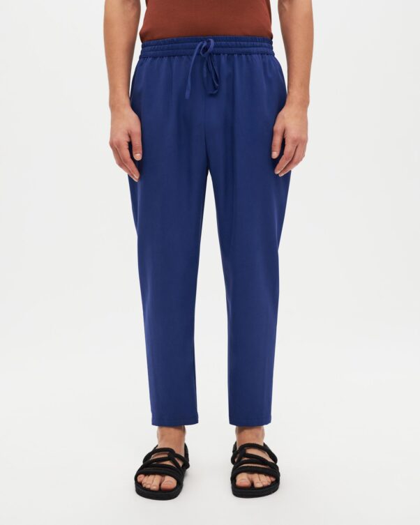 Lyocell Κοντό Παντελόνι σε Στενή Γραμμή - 006663736m - Εικόνα 2