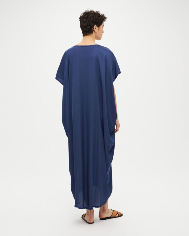 Πολύ Φαρδύ Ασύμμετρο Σατέν Φόρεμα - 006756045 - Εικόνα 2