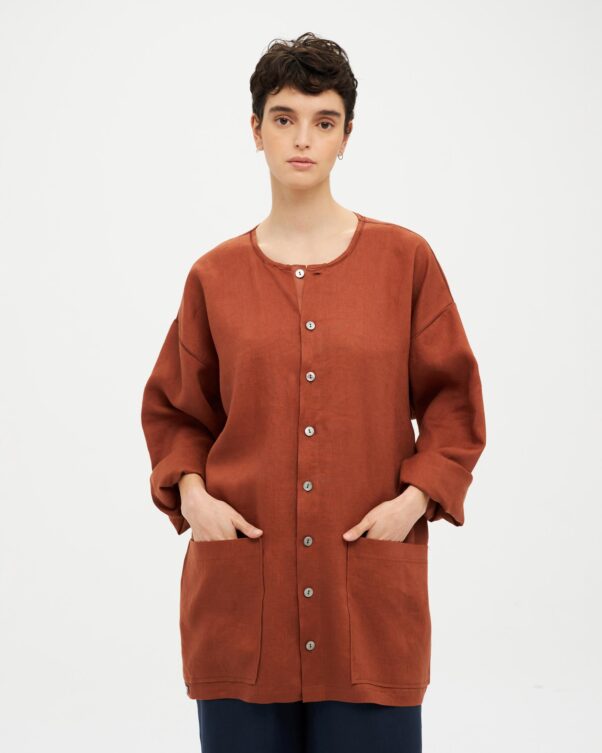 Λινή Ζακέτα - 008012160 - Εικόνα 1