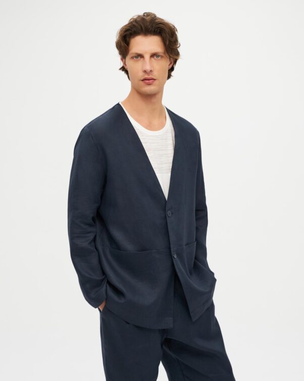 Λινό Σακάκι με V - 008012810m - Εικόνα 1