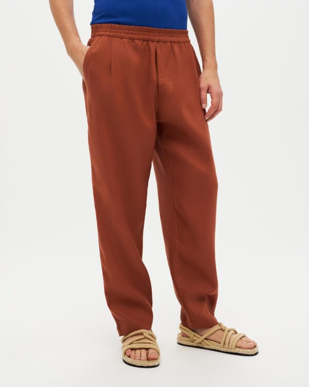 Φαρδύ Λινό Παντελόνι - 008013734m - Εικόνα 2