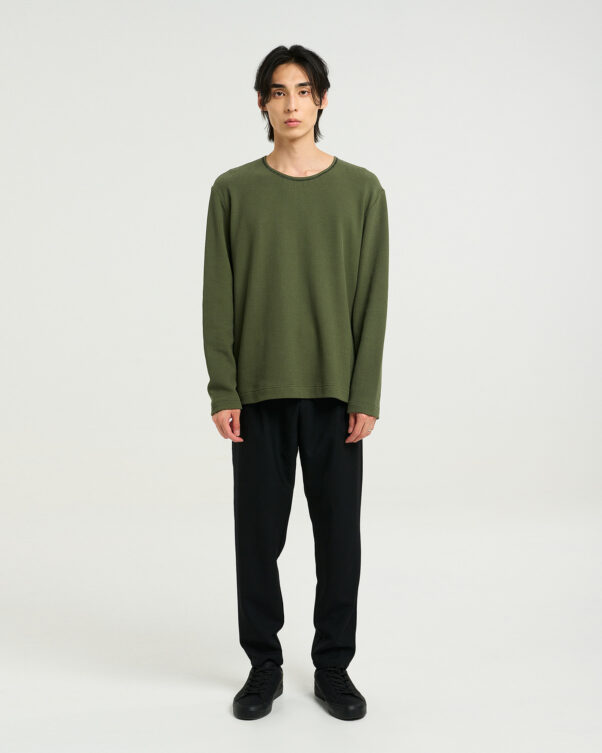 Φαρδιά Μπλούζα σε Πλέξη Καλαμπόκι - 001251768m - Εικόνα 2