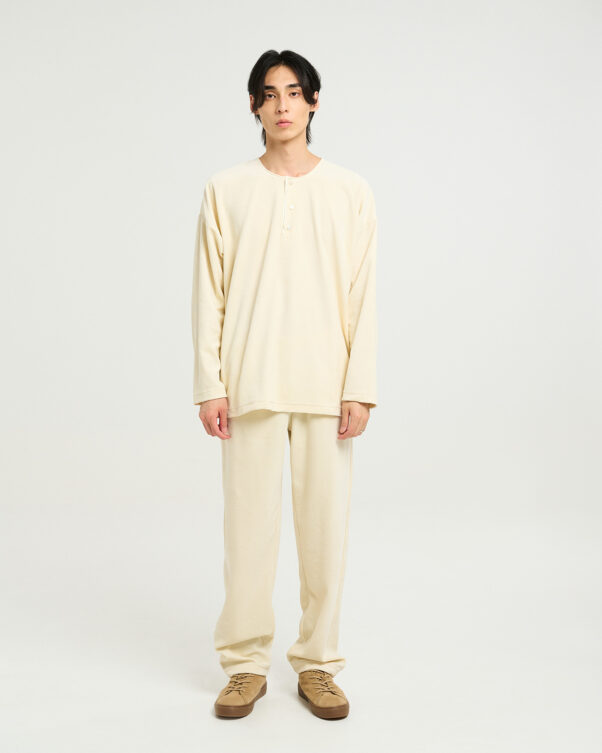 Πολύ Φαρδιά Βελούδινη Μπλούζα - 001301057m - Εικόνα 2