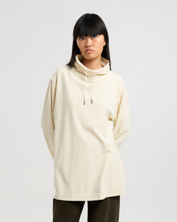 Βελούδινη Μπλούζα με Όρθιο Γιακά - 001301795 - Εικόνα 1