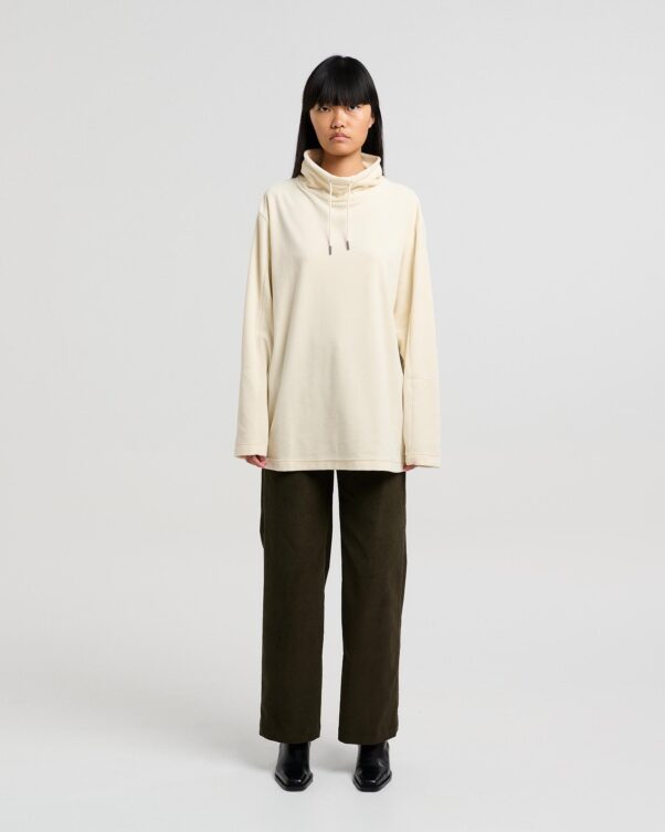 Βελούδινη Μπλούζα με Όρθιο Γιακά - 001301795 - Εικόνα 2