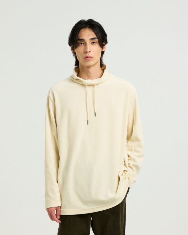 Βελούδινη Μπλούζα με Όρθιο Γιακά - 001301795m - Εικόνα 1